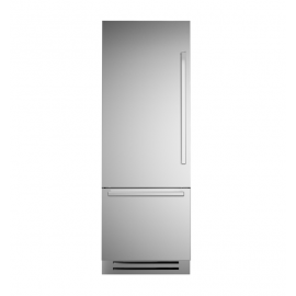 BERTAZZONI REF755BBLXTT/24PRO Εντοιχιζόμενος Ψυγειοκαταψύκτης LUXURY SLOT-IN 75cm Inox